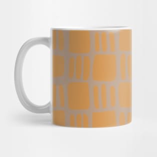 Abstract squares - ochre and beige Mug